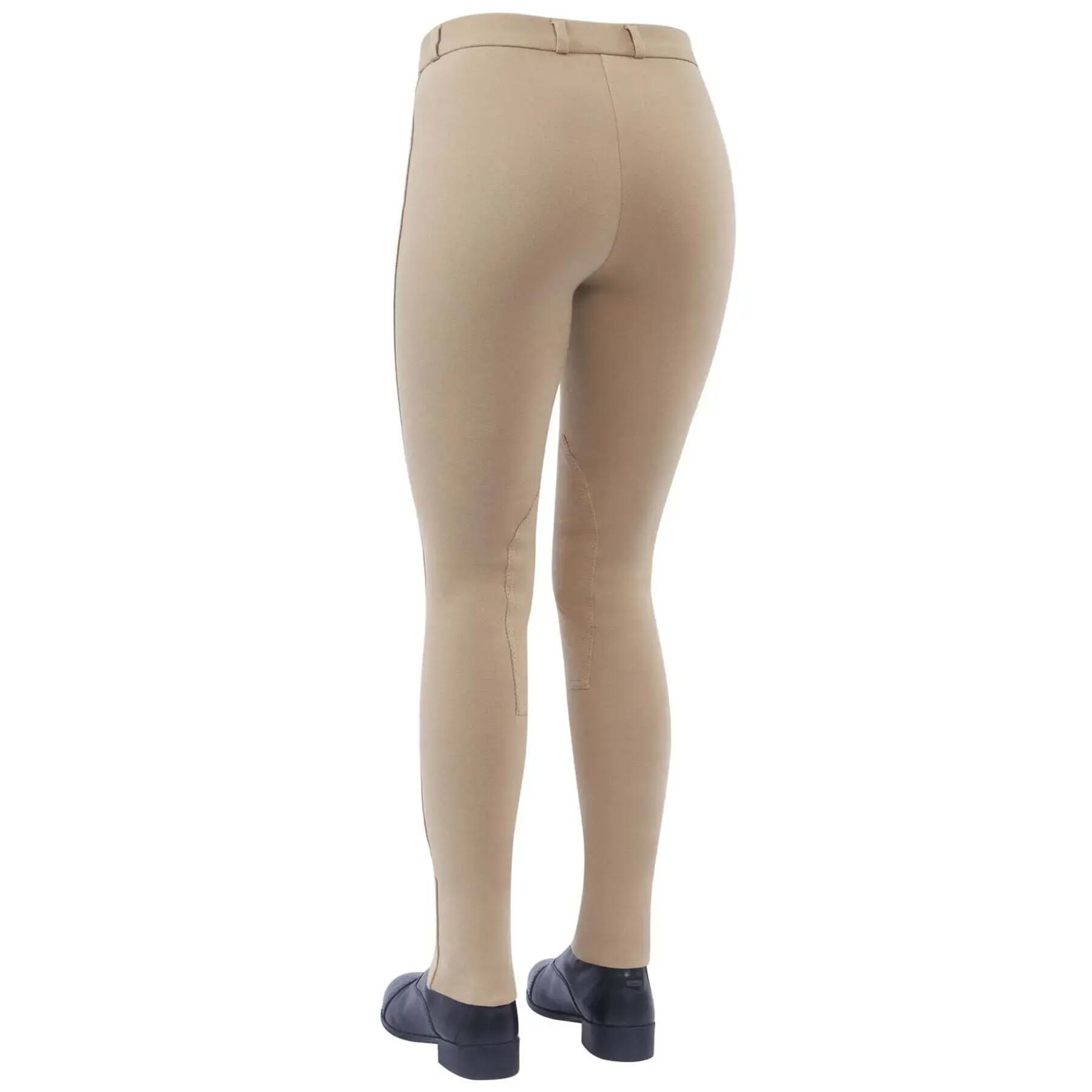Pantaloni da equitazione da donna a fondo pieno in gel Dublin Supa-fit zip up 2/2