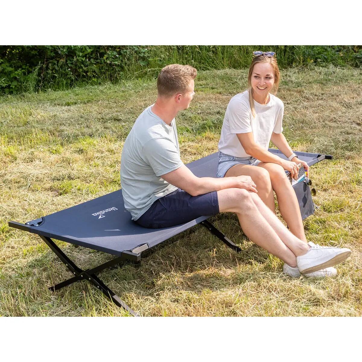 Seconde vie - Lit de Camp Mutenia - lit d'appoint xxl Camping Pliant - 210x75 cm 3/9