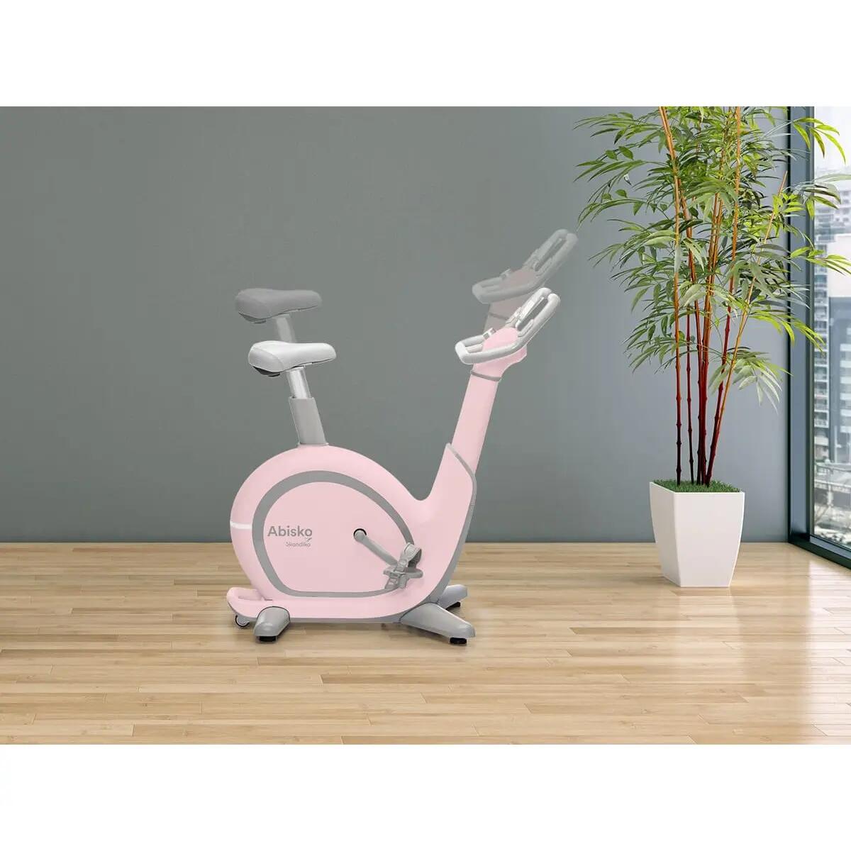 Vélo appartement ergomètre Abisko - Réglages auto selle et guidon - connecté 6/14