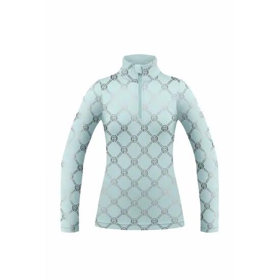 Sous-couche - Sportswear - Femme - Stretch, monogramme - Bleu