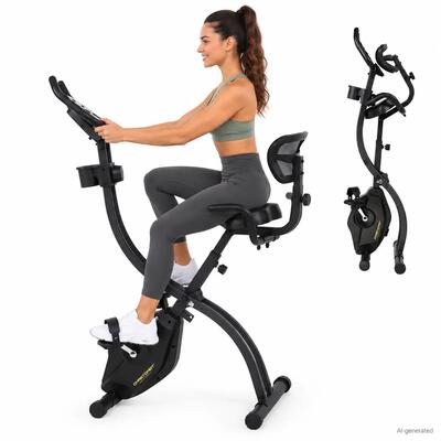 Hometrainer x-bike velo fit – inklapbar met rugleuning