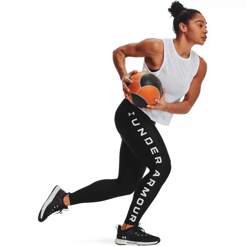 Leggings de la marca Under armour HG No-Slip para mujer en color negro. 4/7