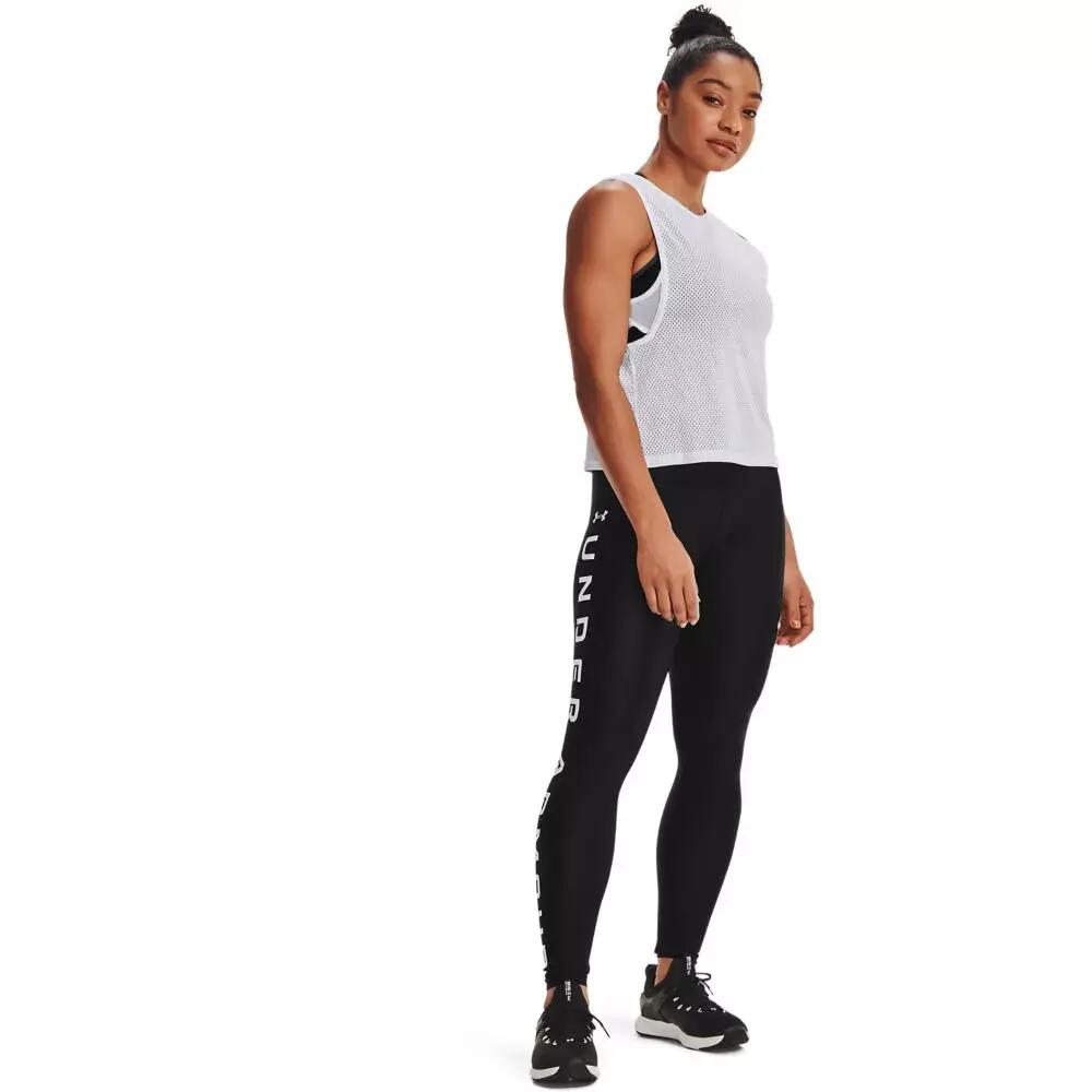 Leggings de la marca Under armour HG No-Slip para mujer en color negro. 3/7
