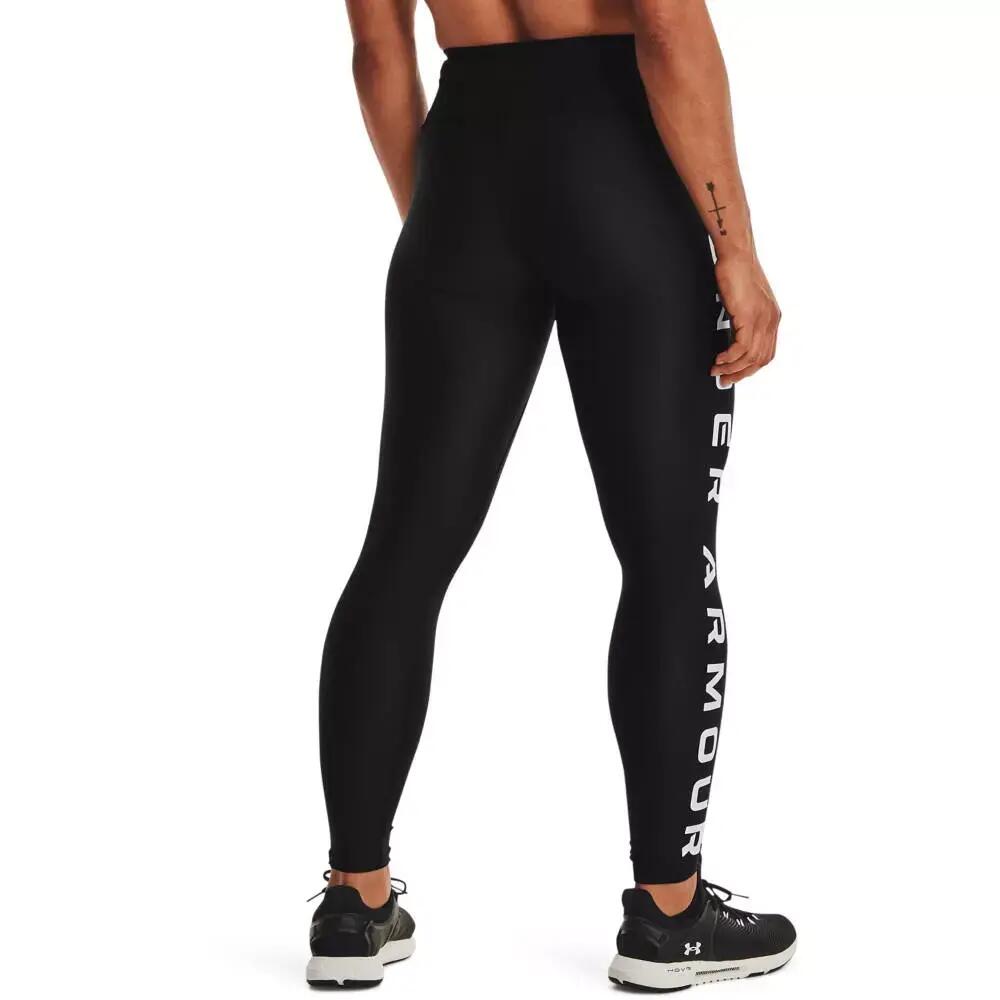 Leggings de la marca Under armour HG No-Slip para mujer en color negro. 2/7