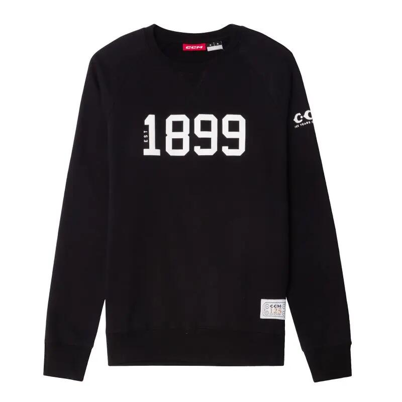 CCM 125 Anniversary Fleece Crew Schwarz Erwachsenenpullover und Kapuzenpullover 3/3