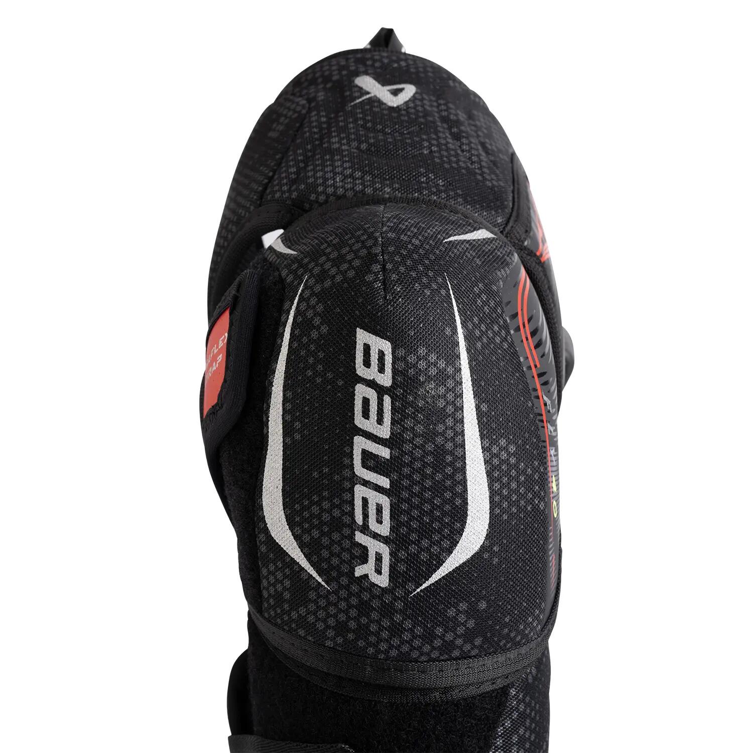 BAUER Vapor FLY40 Intermediate zwarte hockeyelleboogbeschermers voor kinderen 4/7