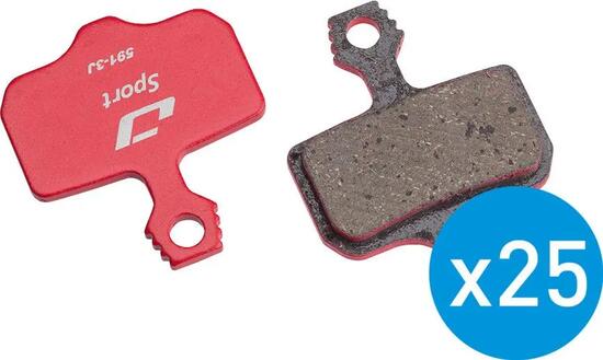Pastiglie freno a disco organiche JAGWIRE Sport 25 paia per Avid Elixir