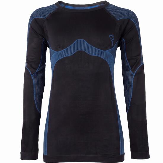 Jungen Mädchen Ski Funktionsshirt Langarm nahtlos atmungsaktiv wärmeregulierend