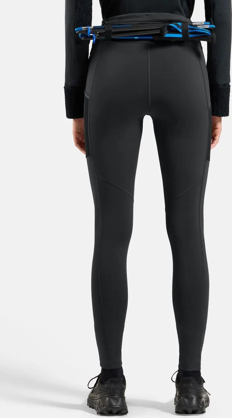 Collant da corsa Odlo X-Alp Cargo Winter nero da donna 2/7