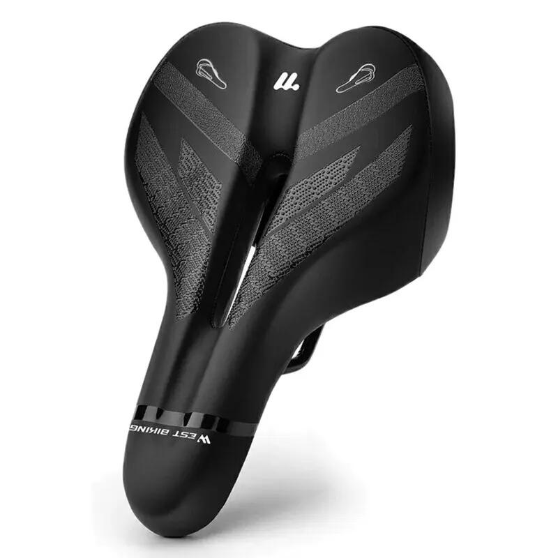 Saddle bike rear warning light