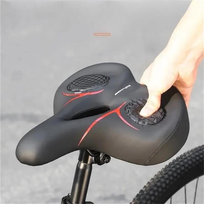 Zadel fiets schuim schokabsorberend voor MTB wegfiets 7/7