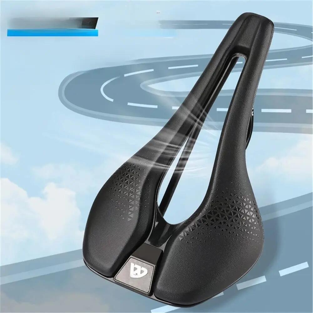 Selle vélo courte respirante en PU avec évidement central 6/7