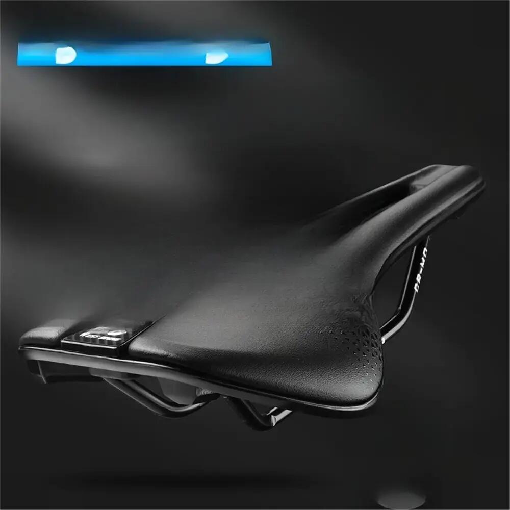 Selle vélo courte respirante en PU avec évidement central 3/7