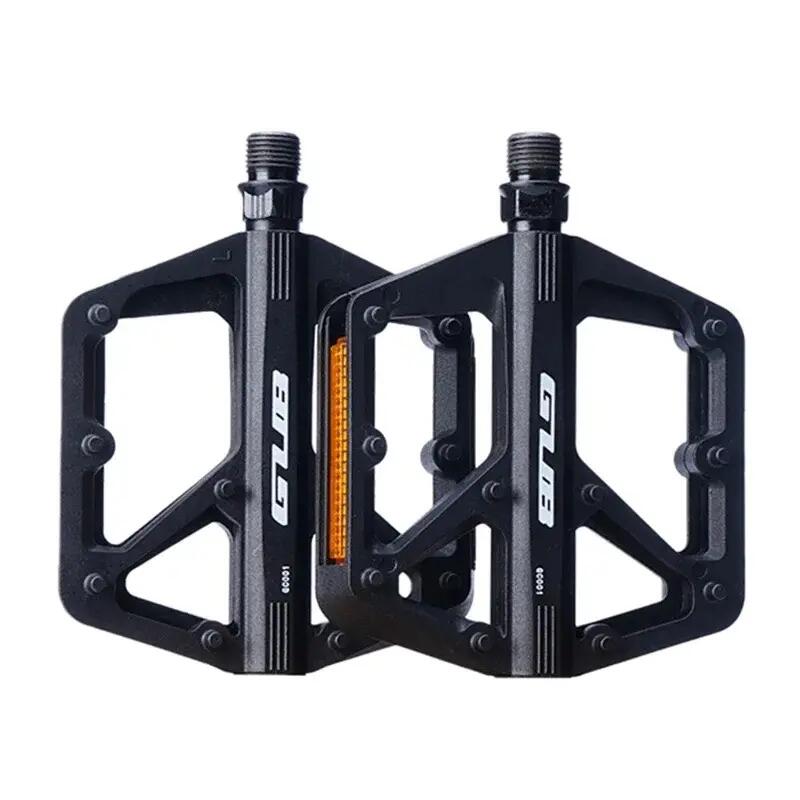 Pedales nylon para bicicleta con eje acero cromado GUB 1/2