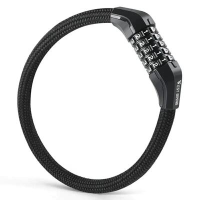 Lucchetto combinazione elettrico bici cavo acciaio