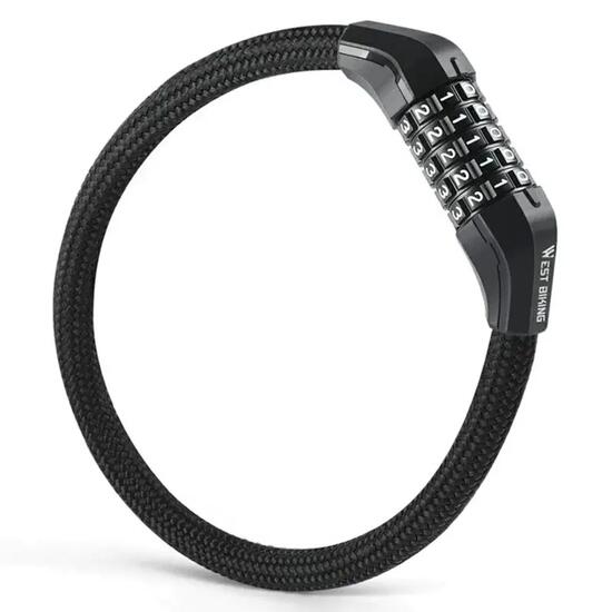Lucchetto combinazione elettrico bici cavo acciaio