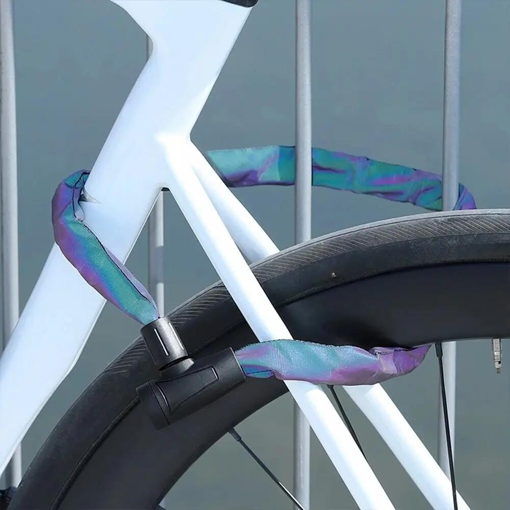 Slangslot fiets ketting reflecterend draagbaar sleutels 6/7