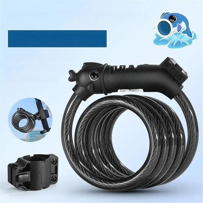 Câble antivol pour vélo avec combinaison pour vélo de route et VTT 3/7