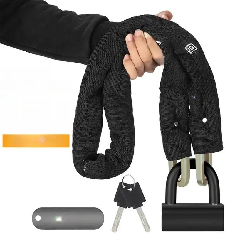 Antivol pour vélo et moto en acier allié avec chaîne en forme de U 3/7