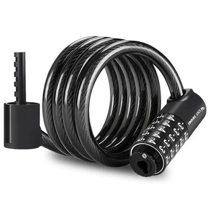 Antykradzieżowy kabel do roweru szosowego i MTB z hasłem