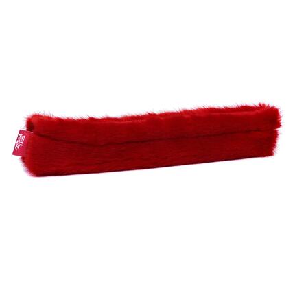 Buty do hokeja na lodzie/sztuczne futerko - różowy lampart
