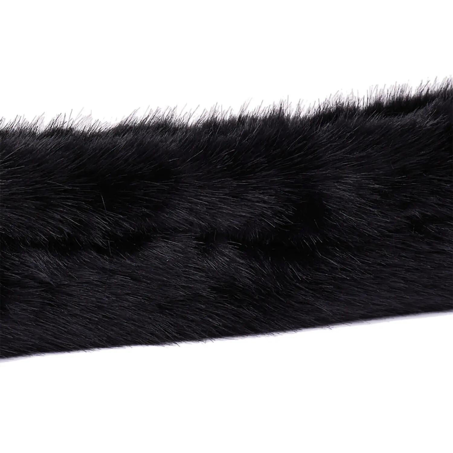 Chaussure de hockey sur glace en peluche artificielle - Noire 2/4