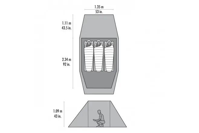 Tente de randonnée MSR Tindheim 3 2/7