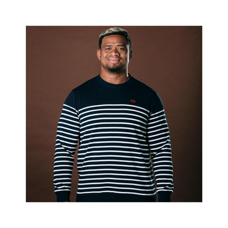 Pull de rugby homme Marinière Pirate Français