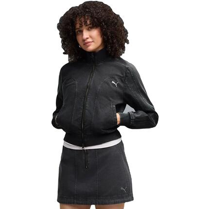 Veste Puma Future.puma.archive Washed Twill Short J, Noir, Femmes