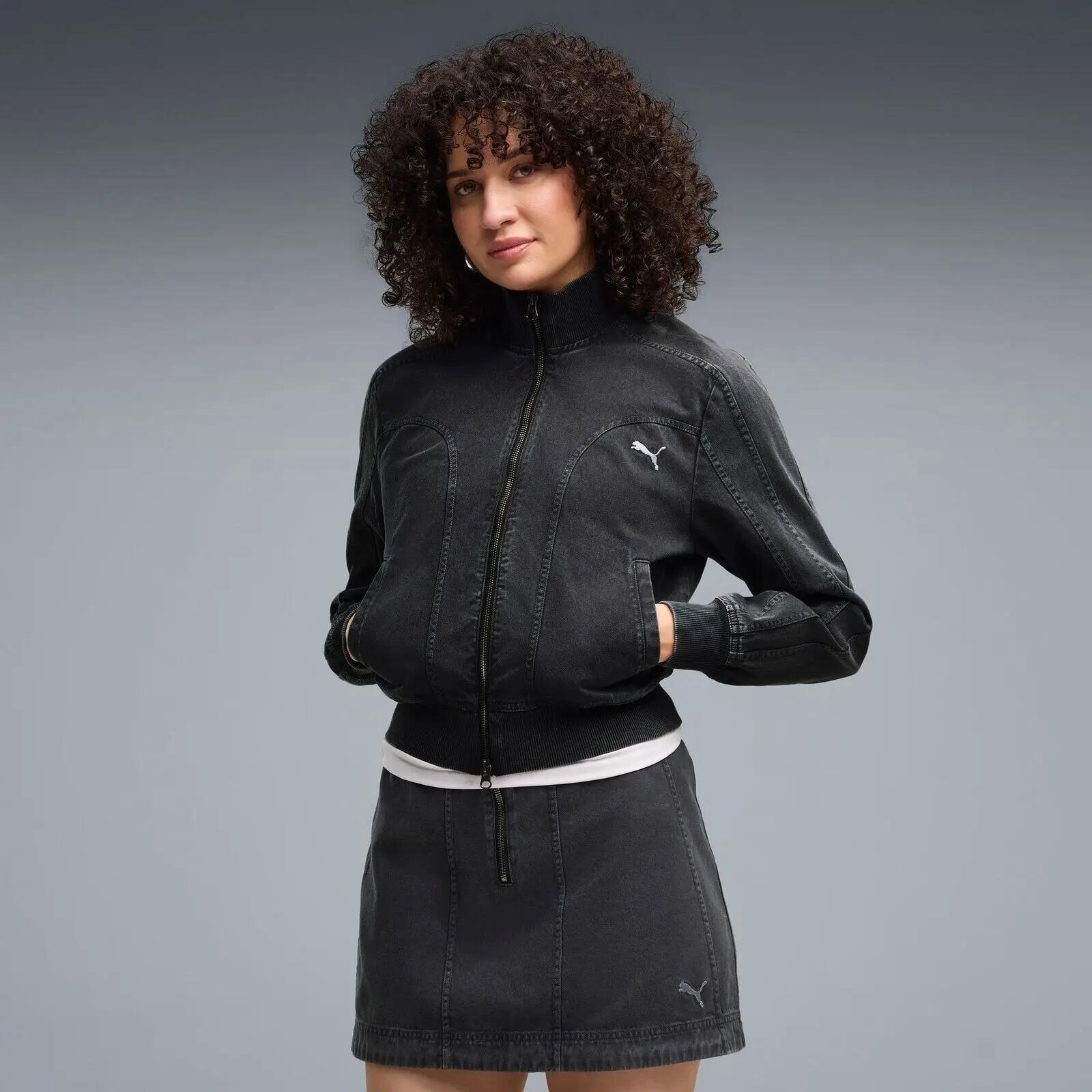 Veste Puma Future.puma.archive Washed Twill Short J, Noir, Femmes 5/6