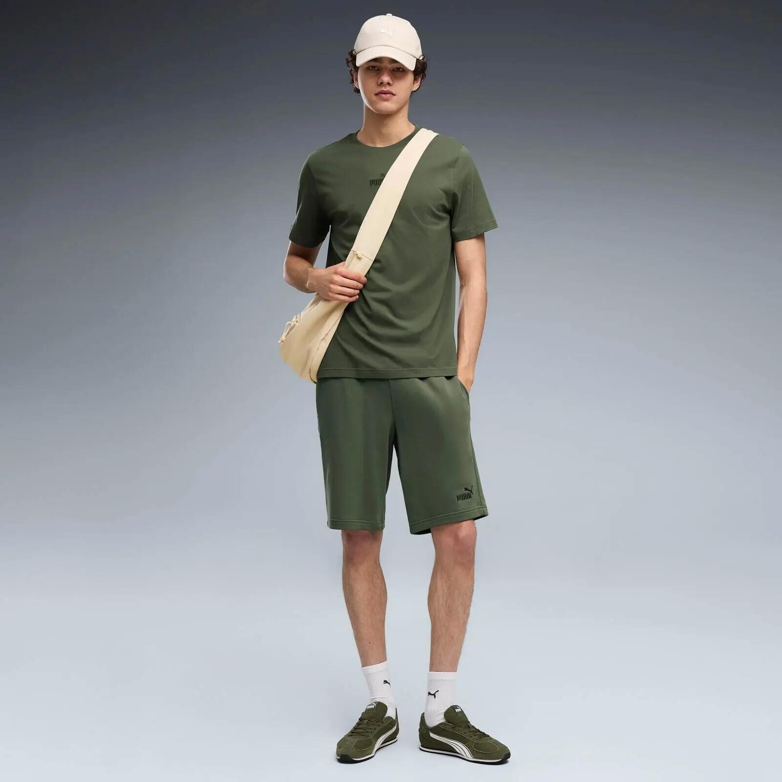 Shorts Puma Ess No. 1 Logo Shorts 10, Green, Men 4/5
