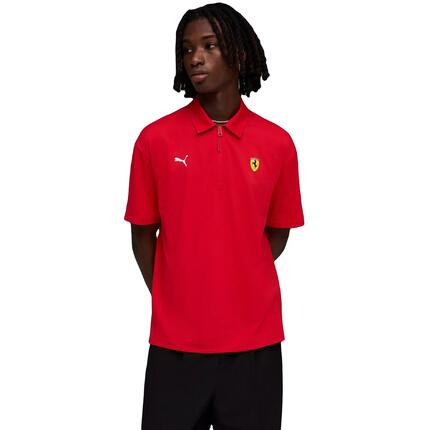 Camiseta Puma Ferrari Cloudspun Polo, Rojo, Hombre
