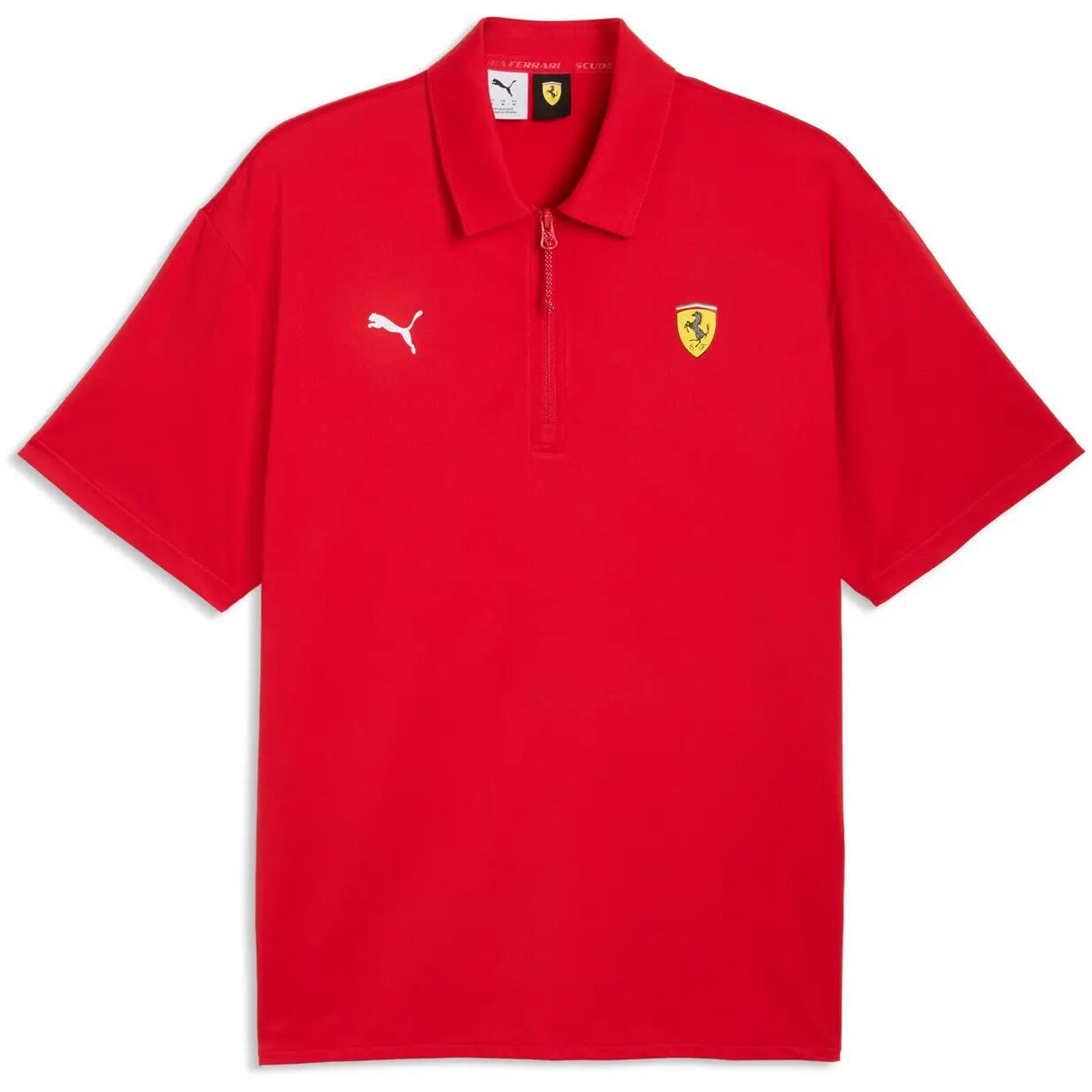 T-Shirt Puma Ferrari Cloudspun Polo, Rot, Herren 5/5