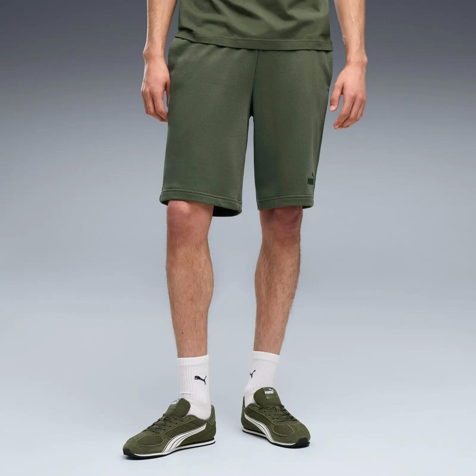 Shorts Puma Ess No. 1 Logo Shorts 10, Green, Men 3/5