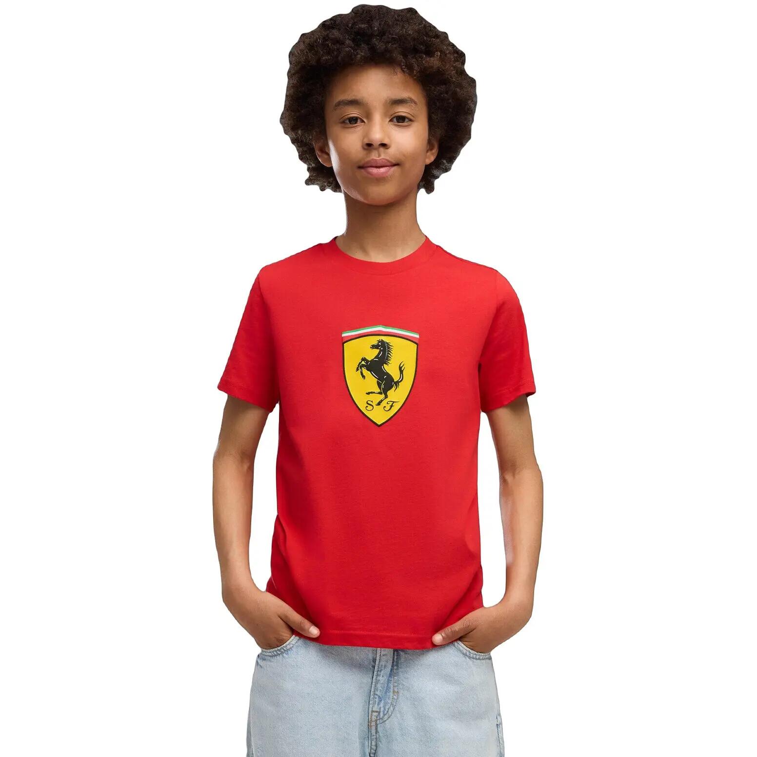 T-Shirt Puma Ferrari Kids Colored Shield Tee, Rot, Herren 1/5