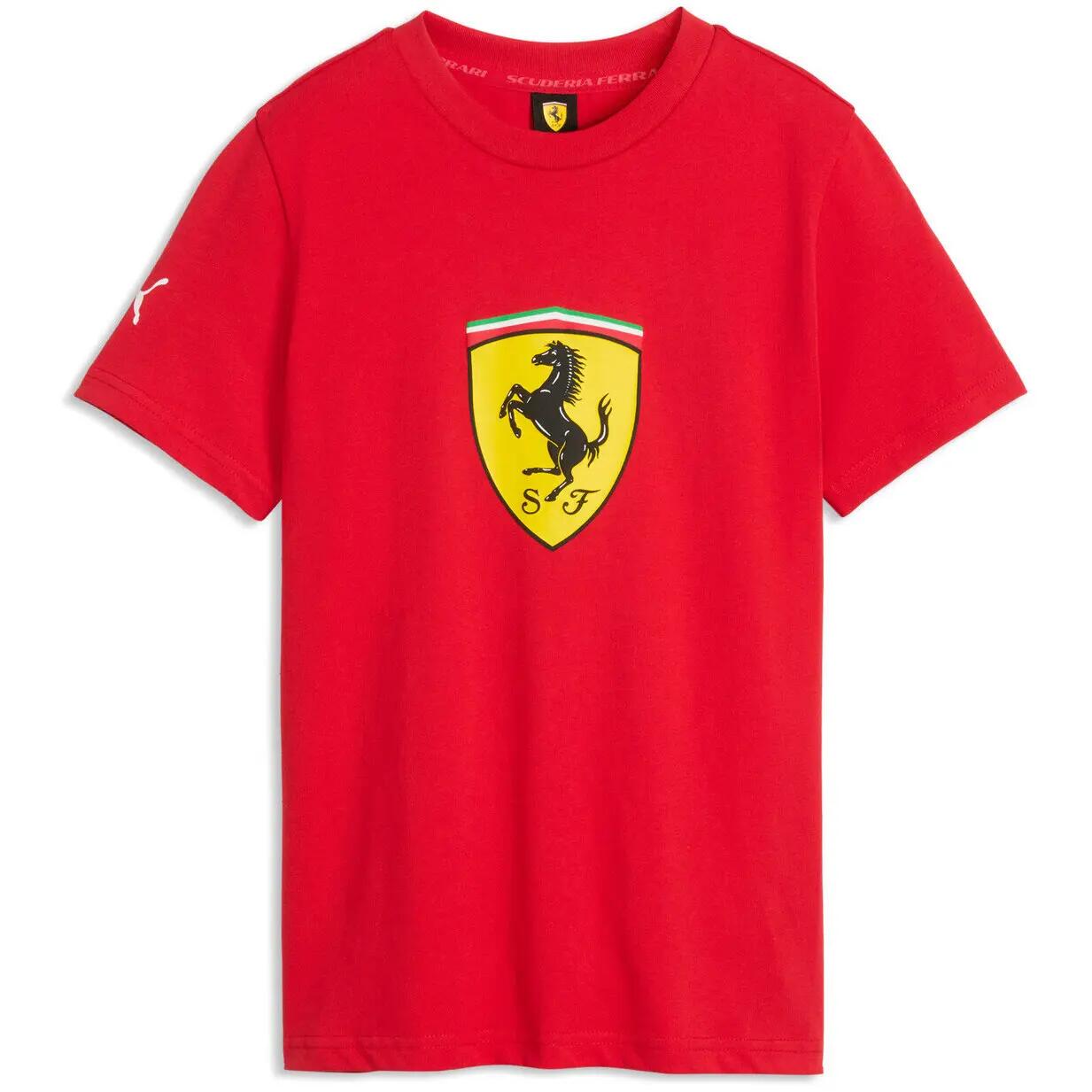 T-Shirt Puma Ferrari Kids Colored Shield Tee, Rot, Herren 5/5
