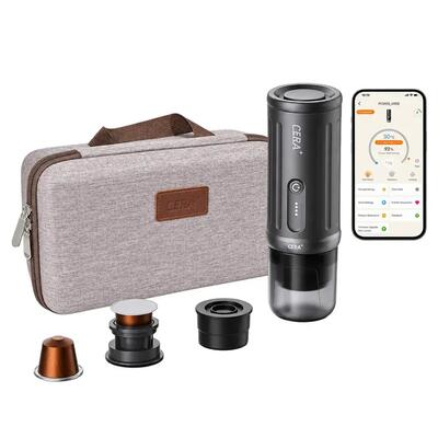 Cerapresso travel kit espressomachine voor capsules en gemalen koffie
