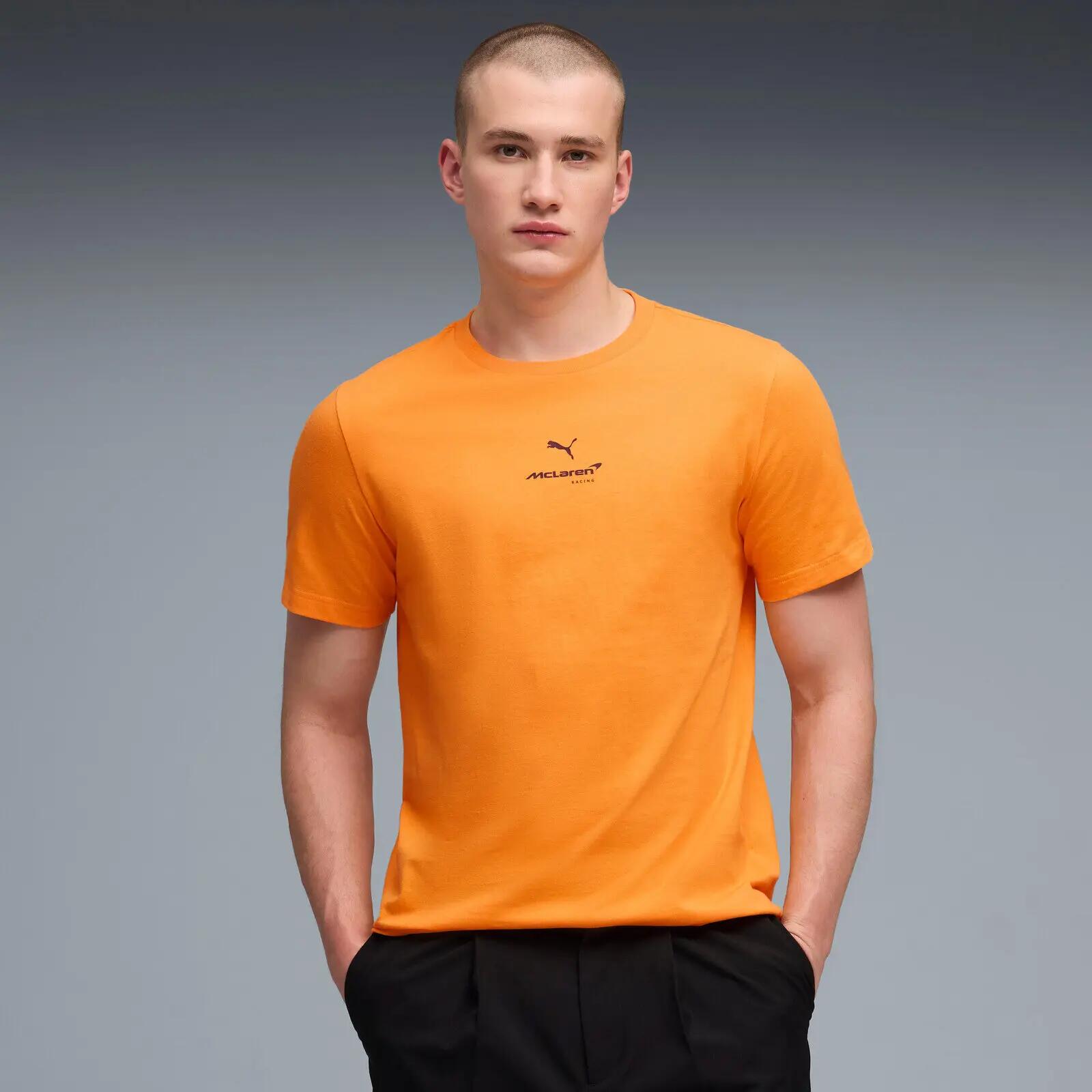 Camiseta Puma Mclaren Small Logo Tee, Naranja, Hombre 3/5