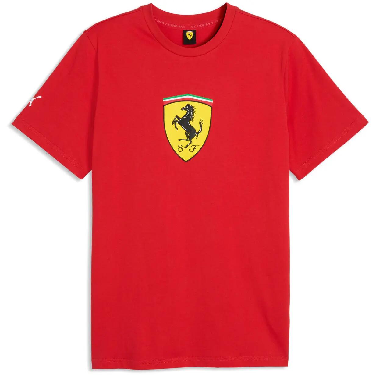 męskie T-shirt Puma Ferrari Colored Shield Tee 5/5