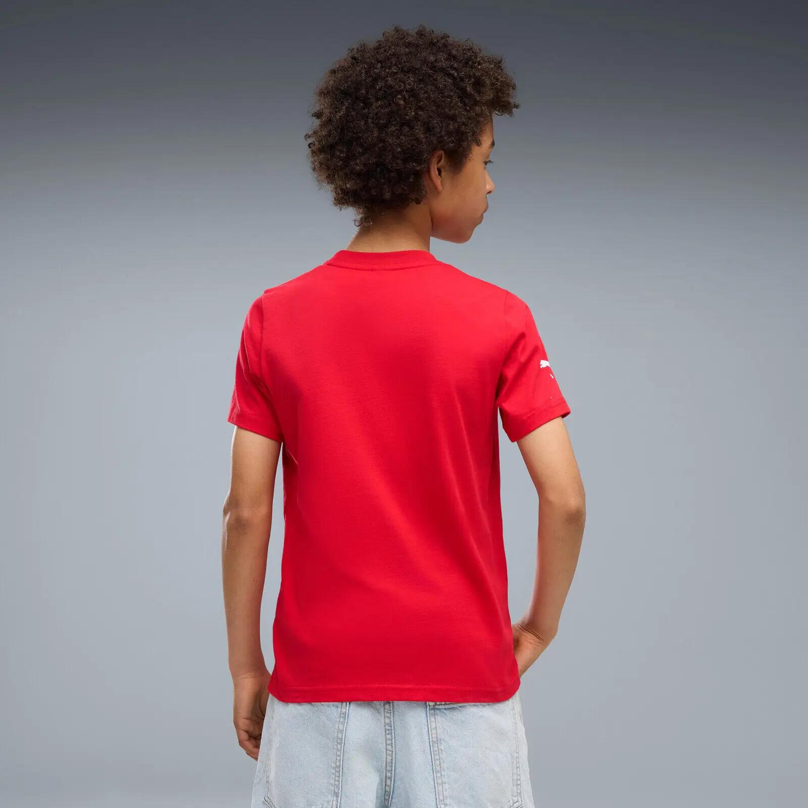 T-Shirt Puma Ferrari Kids Colored Shield Tee, Rot, Herren 2/5