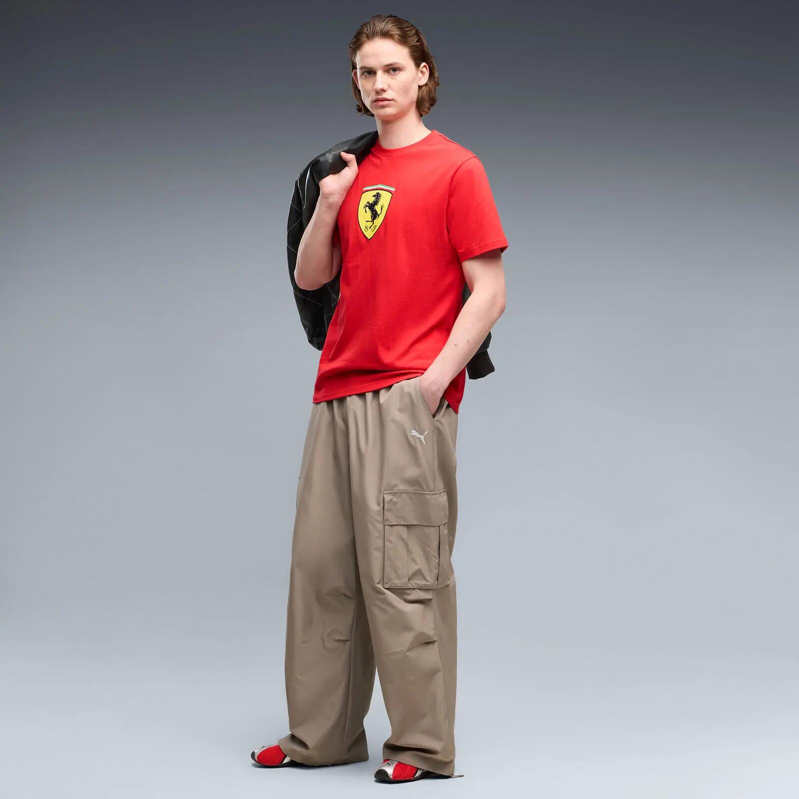 męskie T-shirt Puma Ferrari Colored Shield Tee 3/5