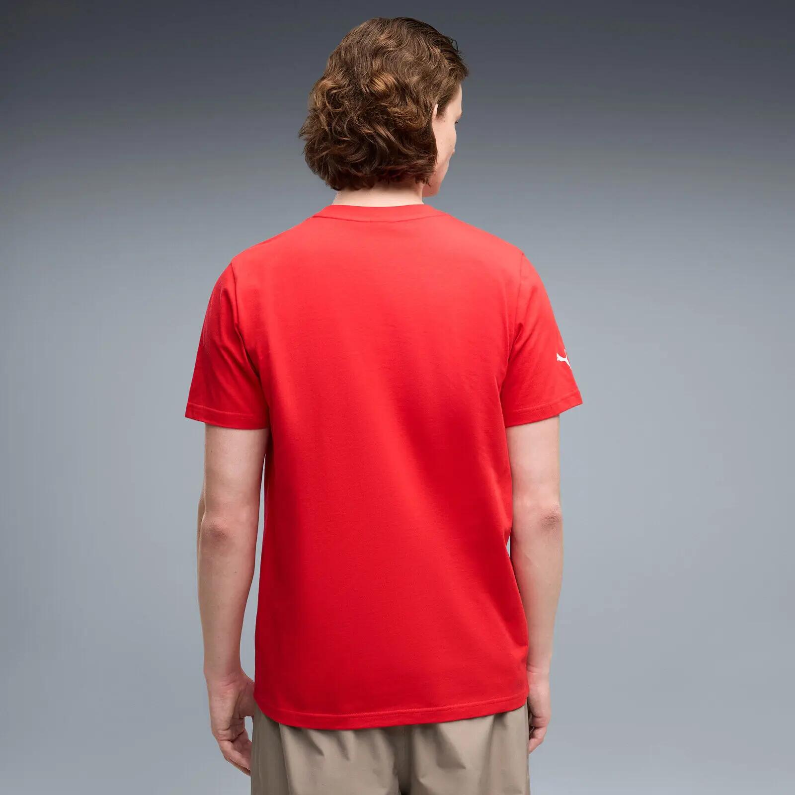 męskie T-shirt Puma Ferrari Colored Shield Tee 2/5