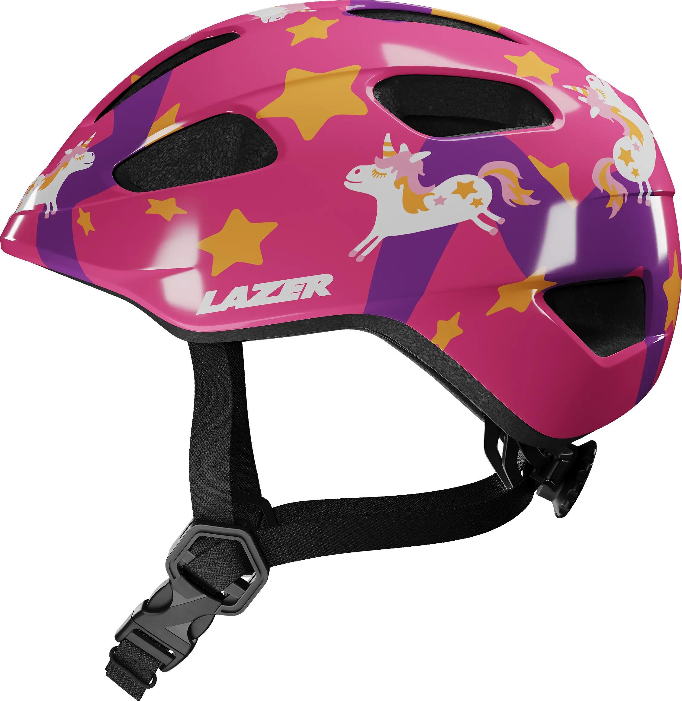 Kinder-Fahrradhelm Pnut 2.0 KinetiCore, Purple Pony 3/4