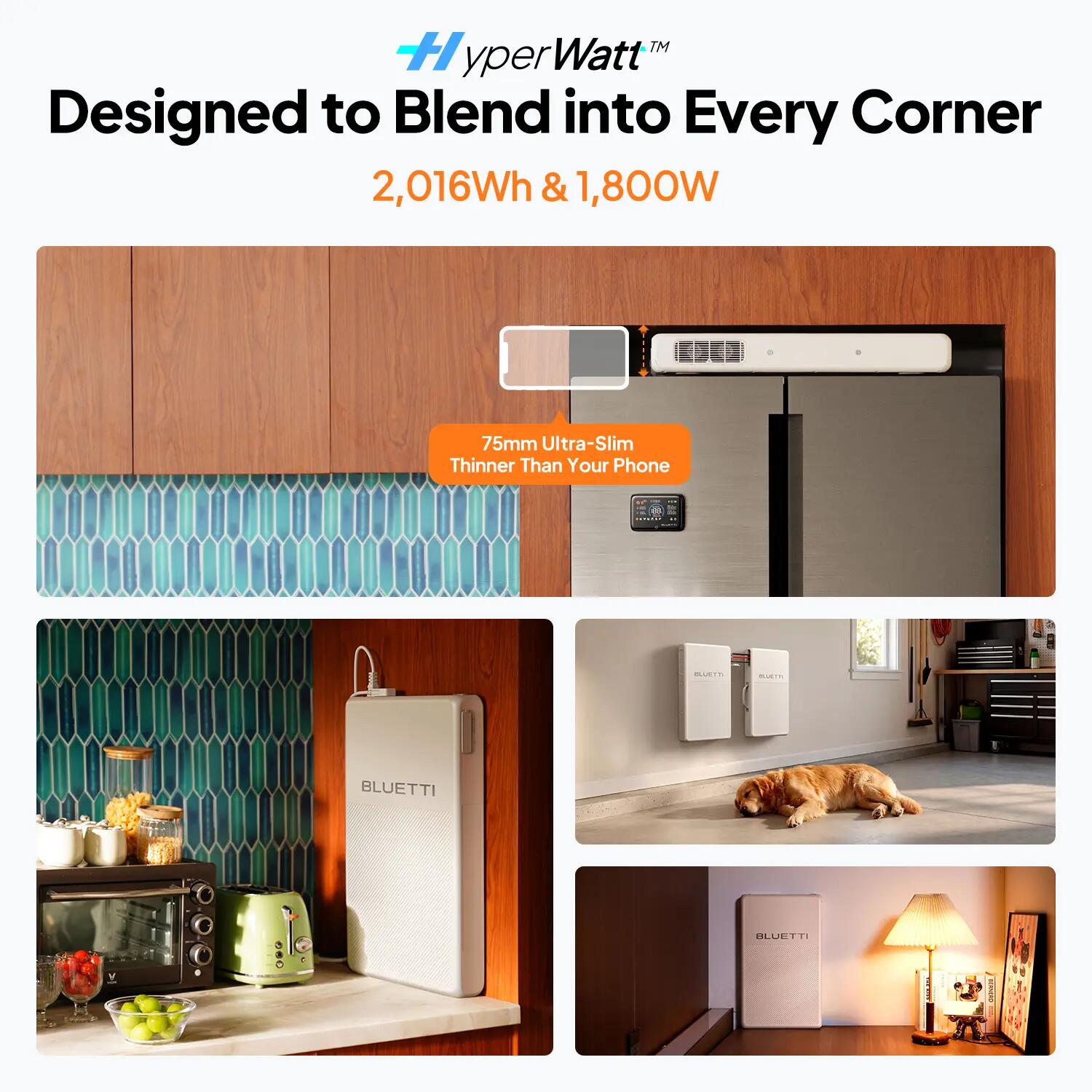 Estação Energia BLUETTI FridgePower + 2 Bluecell 200 + Display 1 Emergência 5/9