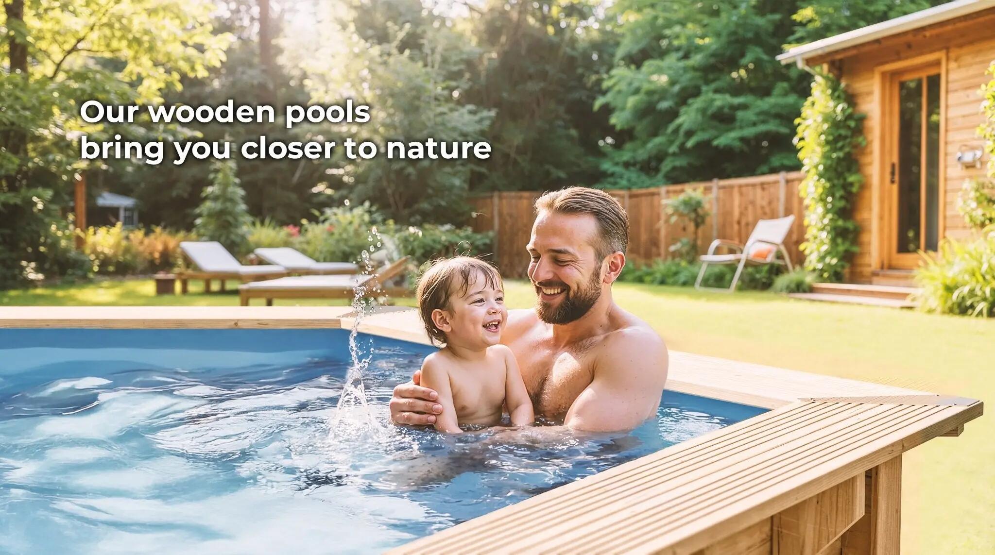 Piscina MADERA NATURAL 632 X 335 X 130 cm 11/11