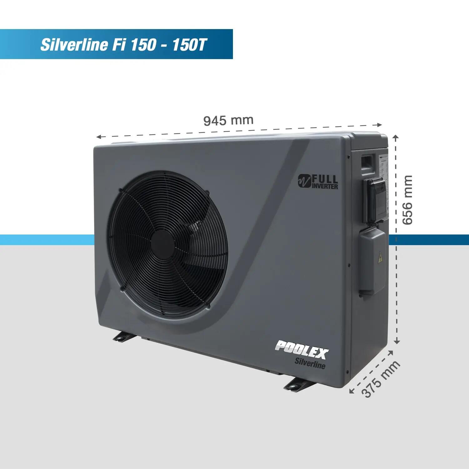 Poolex Silverline Fi Full Inverter WiFi Pompa di calore per piscina Silverline 10/11