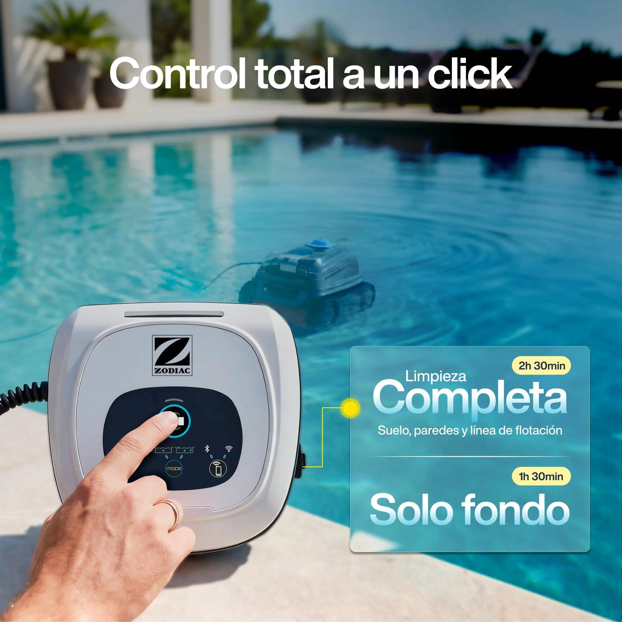 Aspirador de Piscina Eléctrico e Automático ZODIAC CNX 50 iQ limpa fundos robot 9/11