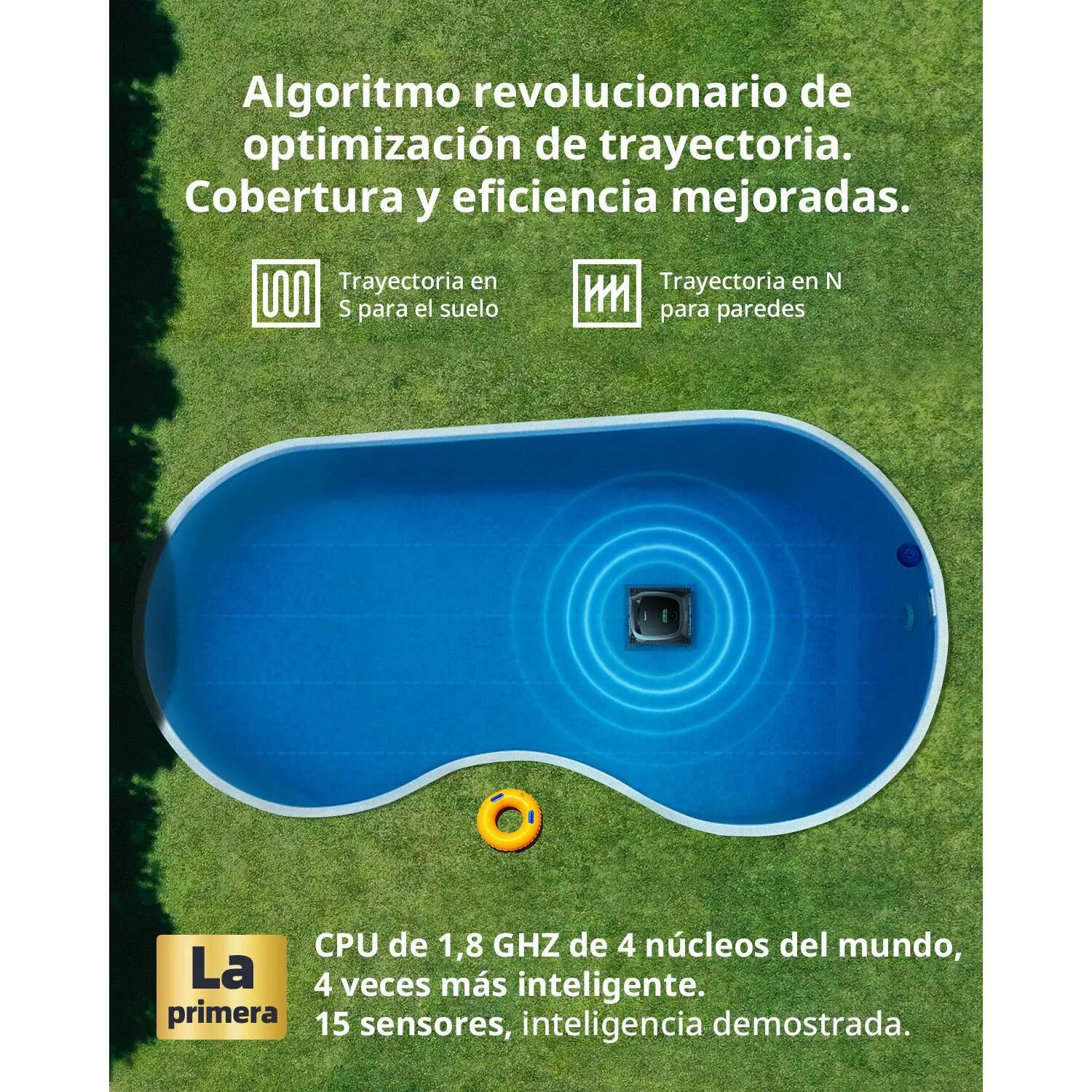 Robô de piscina sem fios Wifi Aquasense Beatbot - Fundo, Paredes, Linha água 9/11