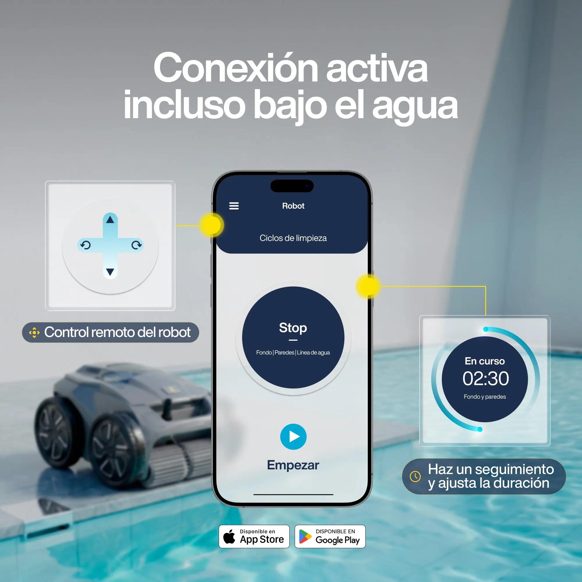 Aspirador de Piscina Eléctrico Automático ZODIAC ALPHA OA 6400 iQ limpa fundos 9/11