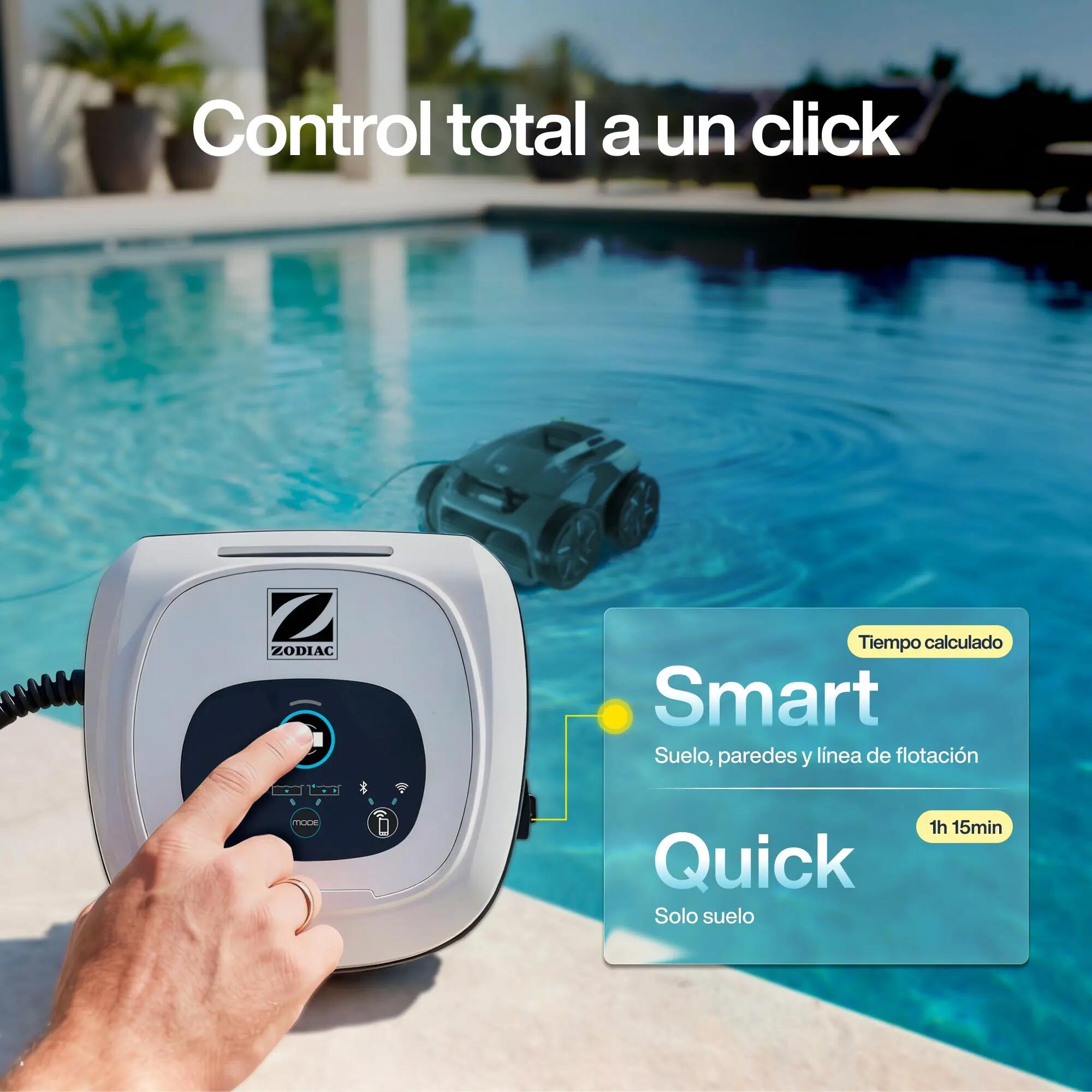 Aspirador de Piscina Eléctrico Automático ZODIAC ALPHA OA 6600 iQ limpa fundos 9/11